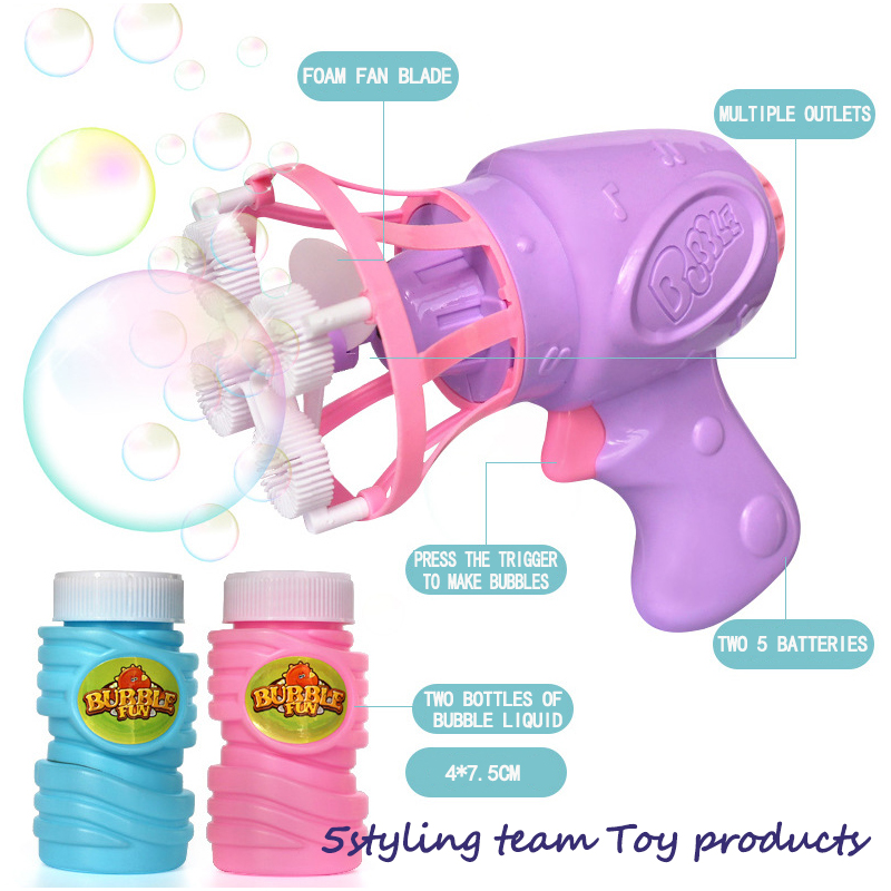 Blæser bobler, legetøj til børn, nye boblepistoler, elektriske fans, boblemaskiner, legetøj og den samme tiktok.