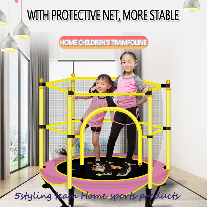 Producentens direkte salg af lille indendørs hoppeseng til hjemmebørnebørn med beskyttende netto børns hoppeseng