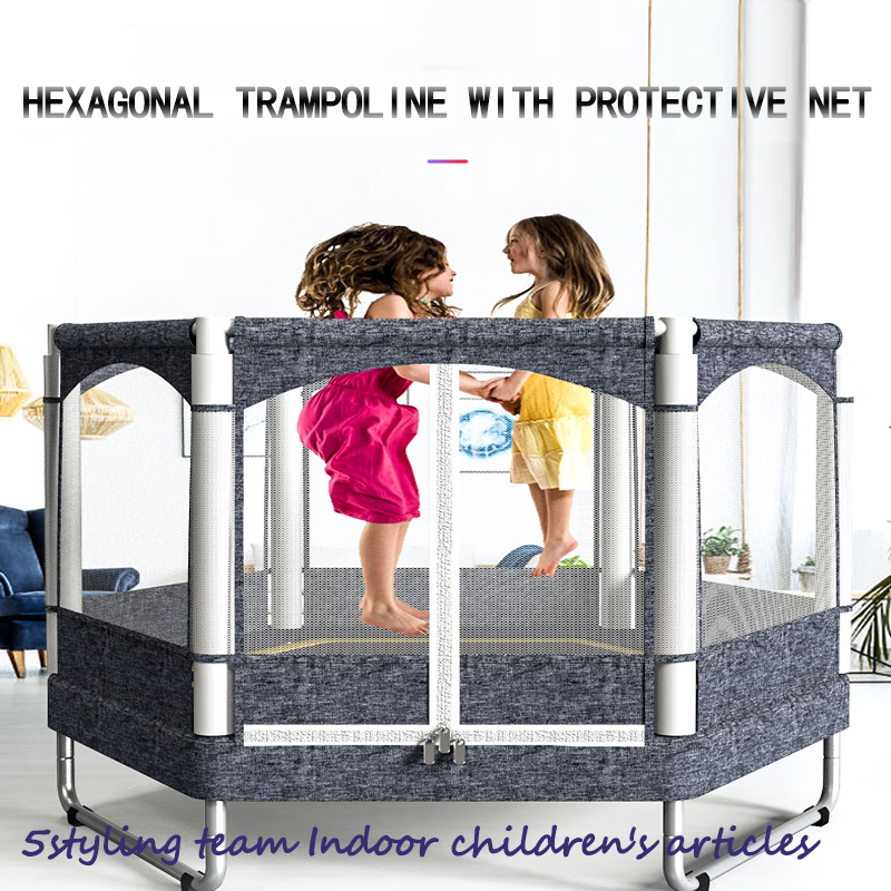 Boden trampolin hjemmebørn indendørs baby trampolin børns fitness bælte netto legetøj trampolin