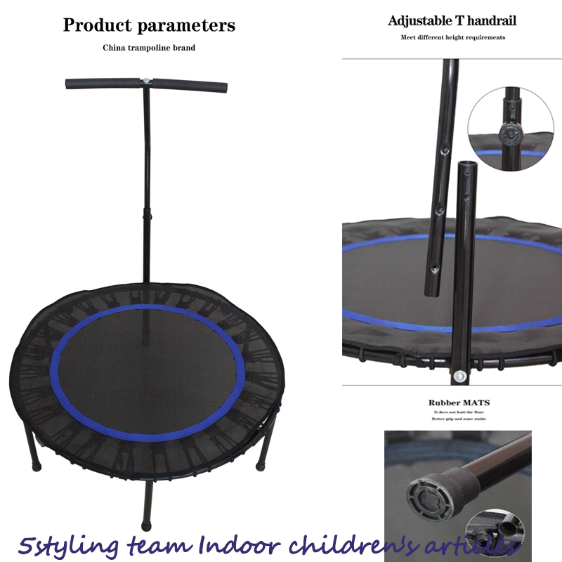 Tianxin trampolin voksne børns hjem fitness trampolin indendørs og udendørs trampolin elastisk tov med håndbetjent trampolin